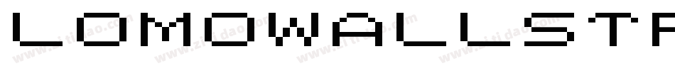LomoWallStrip LT Std 0字体转换